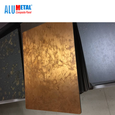 Rode het Aluminium Samengestelde Comité van het Kopermessing Metaalmuur 3mm 4mm