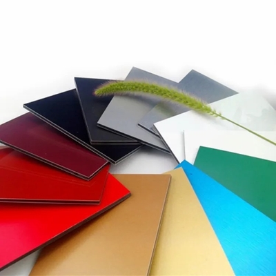 2mm 4mm PE Aluminium Samengesteld Comité Glanzend Matte Aluminum Composite Plate