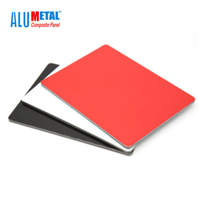 4 mm 0,3 mm FEVE decoratieve aluminium wandpanelen PVDF gecoat aluminium composiet paneel