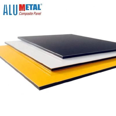 0.4MM 1250mm Brand Geschatte Aluminium Samengestelde Comité schilderde PE het Zwarte Blad AA3003 van ACS