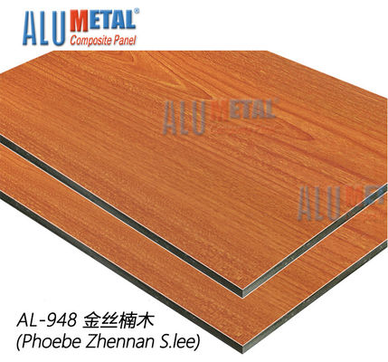 AA5005 beëindigt het brand Geschatte van het Bladen Decoratieve 1220mm Aluminium van ACS Samengestelde Houten Comité 8MM