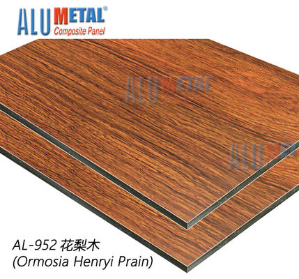 AA5005 beëindigt het brand Geschatte van het Bladen Decoratieve 1220mm Aluminium van ACS Samengestelde Houten Comité 8MM