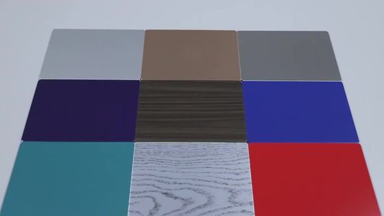 Het Aluminium Samengestelde Comité 4X8 van het vormbewijs PVDF Buitenmuurcomités 2000mm
