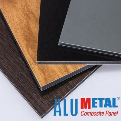 5800mm PE Aluminium Samengestelde Comité Druk ACS 2mm Zwart Aluminium Samengesteld Blad