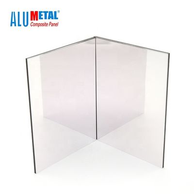 PVDF bedekte 3mm ACS Aluminium Samengesteld Comité Blad 0.5mm AA5005 Matt Finish met een laag