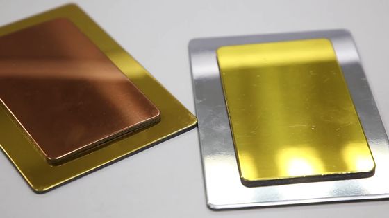 Geanodiseerde 4mm 5086 Samengesteld Comité Gouden 1570mm van het Spiegelaluminium Blad