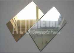 Geanodiseerde 4mm 5086 Samengesteld Comité Gouden 1570mm van het Spiegelaluminium Blad