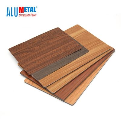 4mm 5800mm Houten Aluminium Samengesteld Comité het Comité van de Aluminiumverdeling Blad FEVE