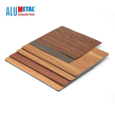 4mm 5800mm Houten Aluminium Samengesteld Comité het Comité van de Aluminiumverdeling Blad FEVE