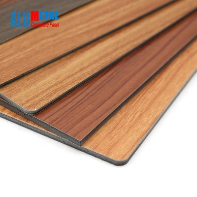 3mm Houten Aluminium Samengestelde Comité polijst PE 0.3mm het Blad Vuurvaste 3D van ACS