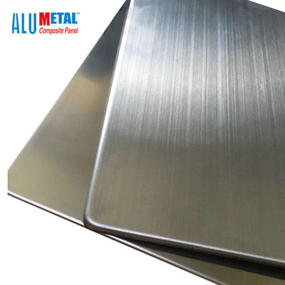 1000MM PE Decoratief het Bladroestvrij staal 6mm FEVE van Aluminium Samengesteld Bekledingspanelen
