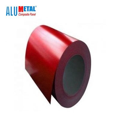 Pvc bedekte Versiering Met een laag bedekte Aluminiumrol Decoiling 200MM 2600 Mm voor Bouw met een laag