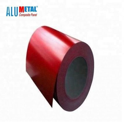 Gekleurde 8011 2500MM Met een laag bedekte van de het Aluminiumversiering van de Aluminiumrol pvc Met een laag bedekte Rol 0.06MM