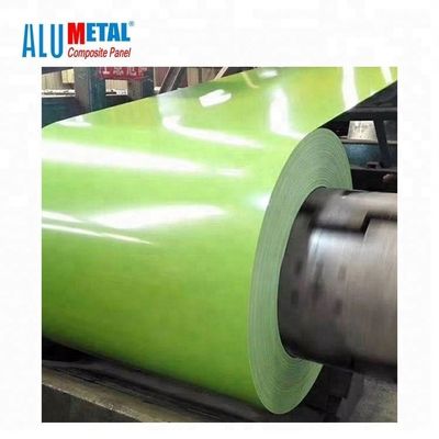 Gekleurde 8011 2500MM Met een laag bedekte van de het Aluminiumversiering van de Aluminiumrol pvc Met een laag bedekte Rol 0.06MM