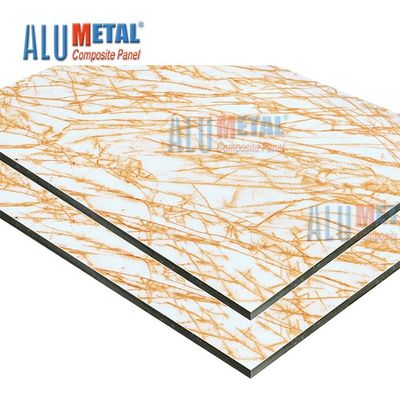 1220mm 0,6 van de Marmeren Aluminium Samengestelde Comité AA3003 ACS Bladmm Bekleding