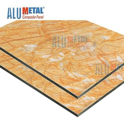 Marmeren LDPE 0.70mm PE Aluminium Samengestelde Comité Bekleding Nano 2440mm van de Bladacs Muur