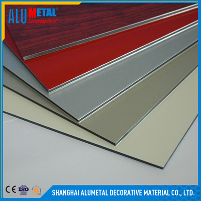 Decoratief het Aluminium Samengesteld Blad van PVDF voor Muurbekleding
