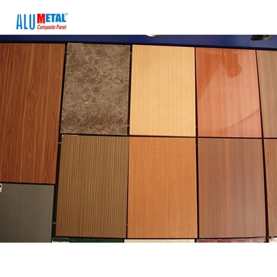 Buitenmuur 3mm Houten Gerecycleerd Aluminium Samengesteld Comité
