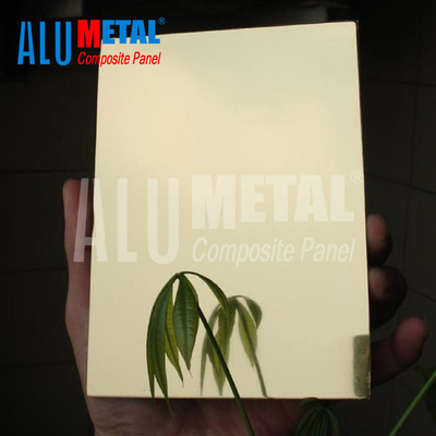 Koper geborsteld 4 mm dik aluminium composiet paneel schimmelbestendig SGS gecertificeerd