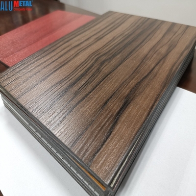 3mm Houten Aluminium Samengestelde Comité 3D Houten Korrel