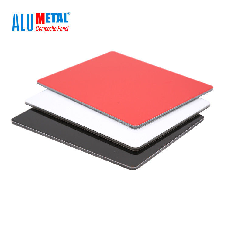 4 mm 0,3 mm FEVE decoratieve aluminium wandpanelen PVDF gecoat aluminium composiet paneel