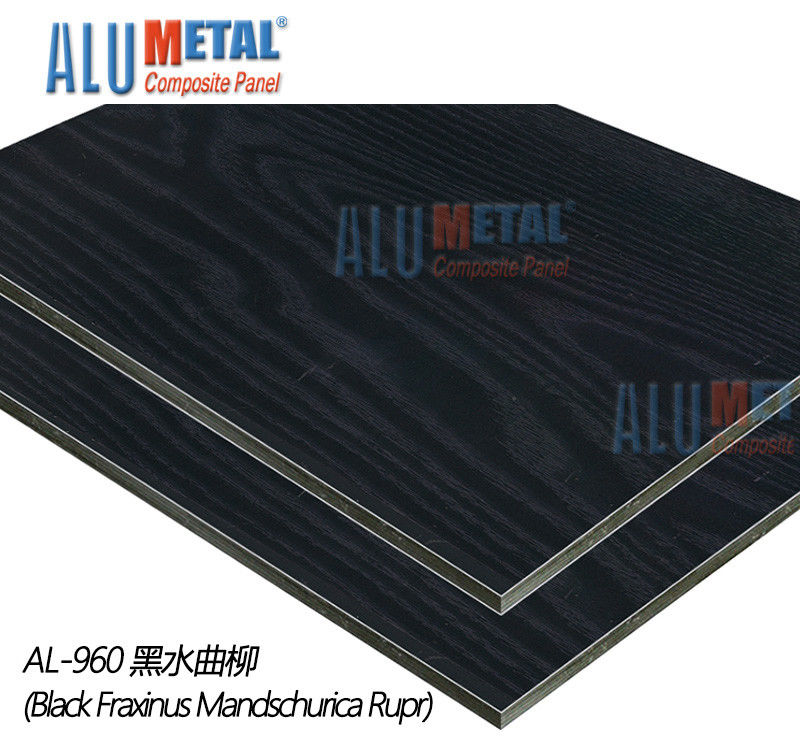 0.06mm Geschilderd Met een laag bedekt Aluminiumblad 4mm Acm-Comité 1250mm Binnen voor Villa