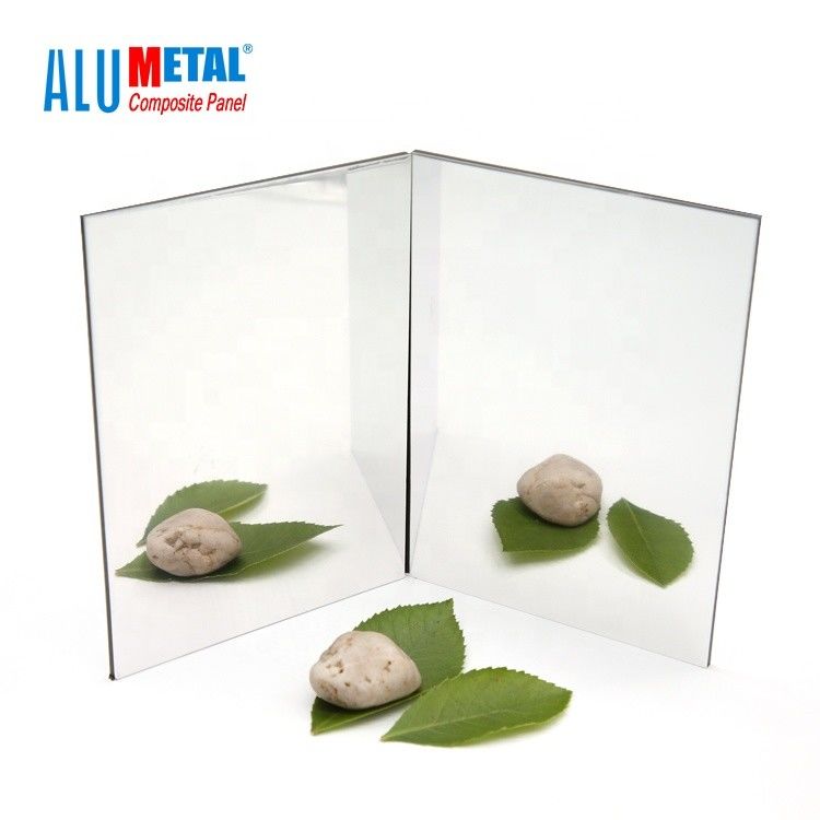 Zilveren van het de Spiegelaluminium van A2 Fr Samengesteld Comité 1220mm Muurbekleding ACS 0.5MM
