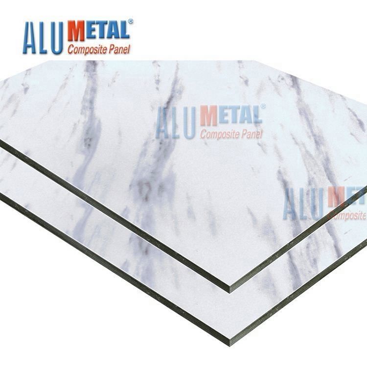 1500MM 3mm Marmeren Aluminium Samengestelde Comité Binnenlandse de Sandwichcomités AA1100 van de Honingraatkern